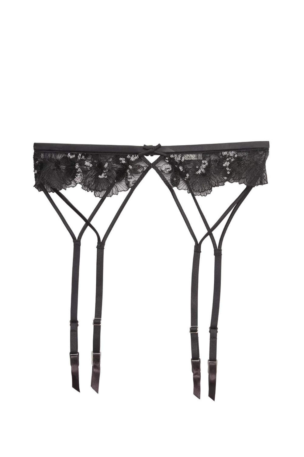 Fleur du Mal Sequin Violet suspender