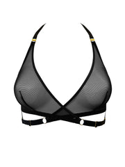 Bordelle Signature Mesh Wrap Bra Black