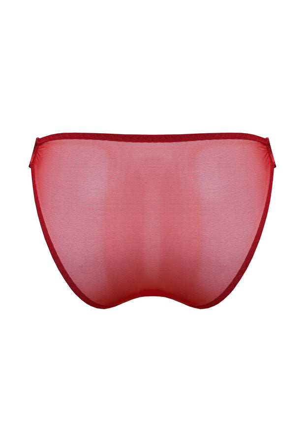 Bordelle Signature Mesh Brief Burnt Red