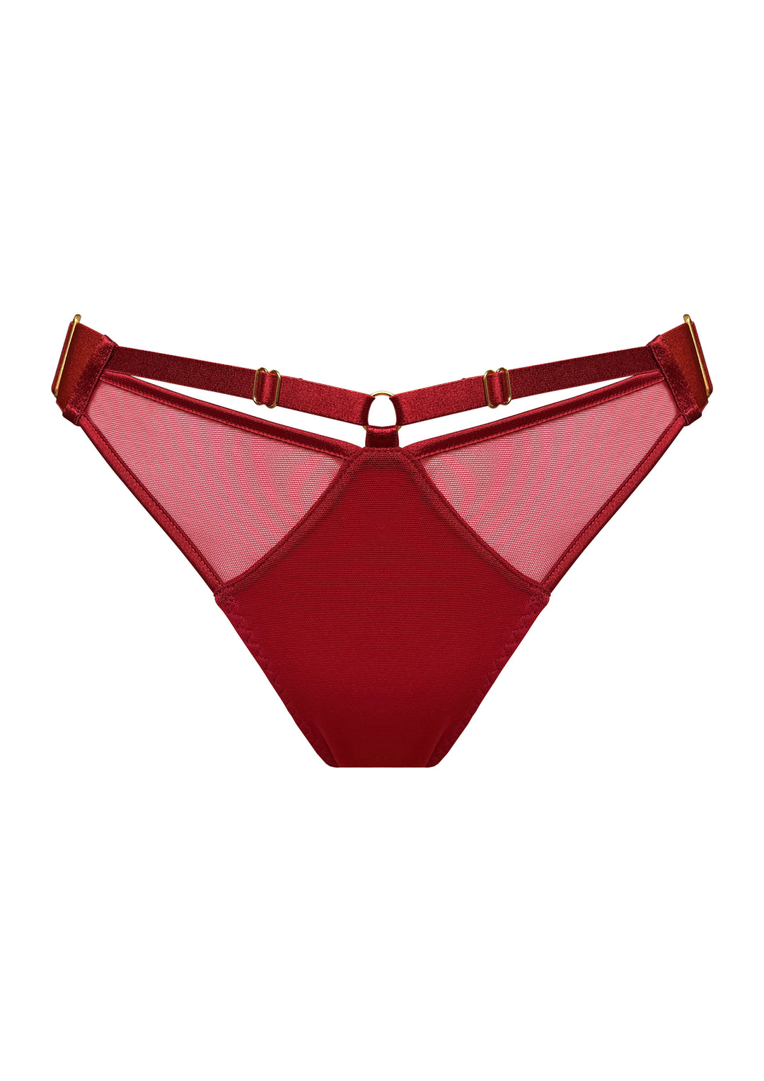 Bordelle Signature Mesh Brief Burnt Red