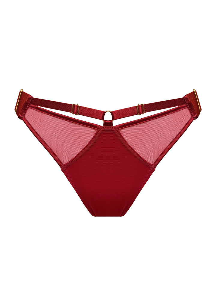 Bordelle Signature Mesh Brief Burnt Red