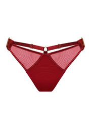 Bordelle Signature Mesh Brief Burnt Red