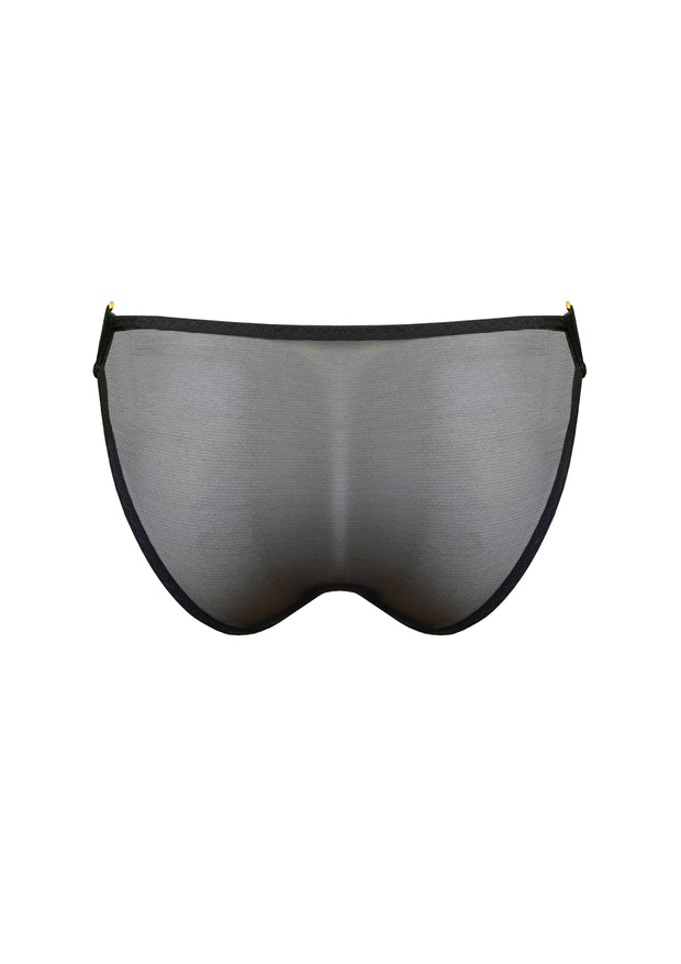 Bordelle Signature Mesh Brief Black