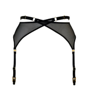 Bordelle Signature Mesh Wrap Suspender Black