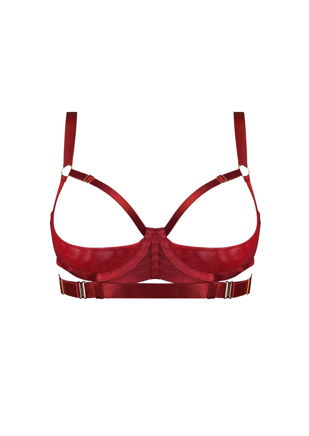 Bordelle Signature Shelf Bra burnt red