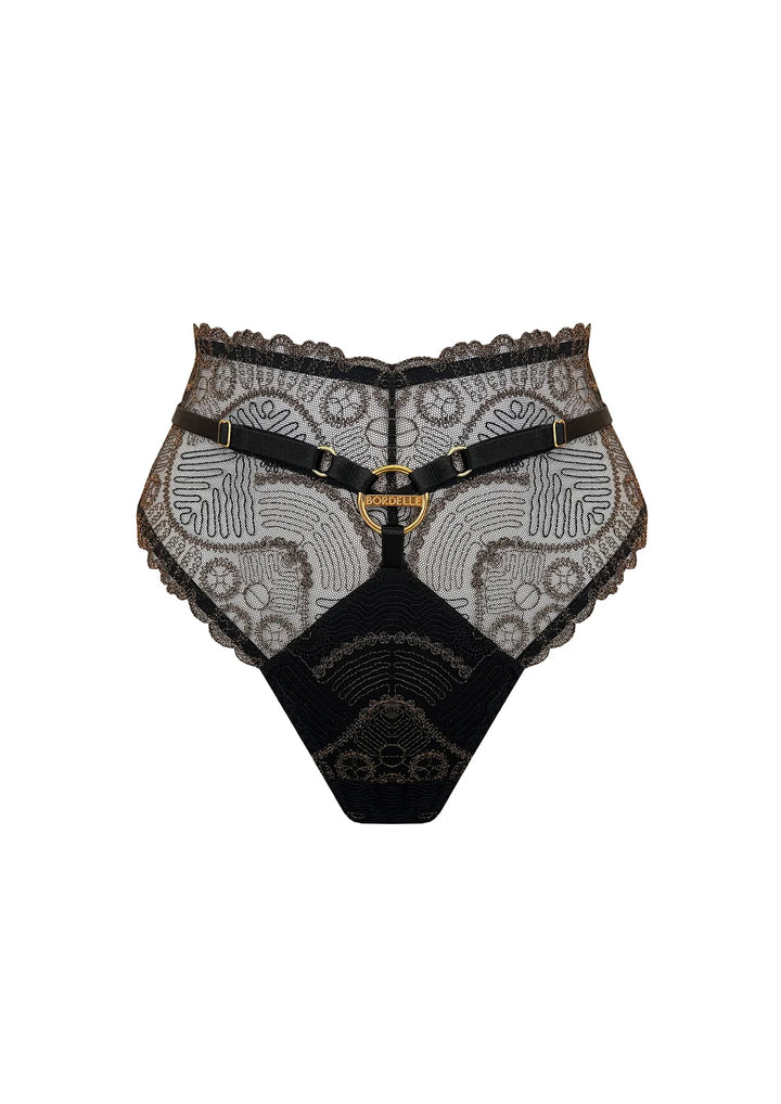 Bordelle Tierra High Waist thong black