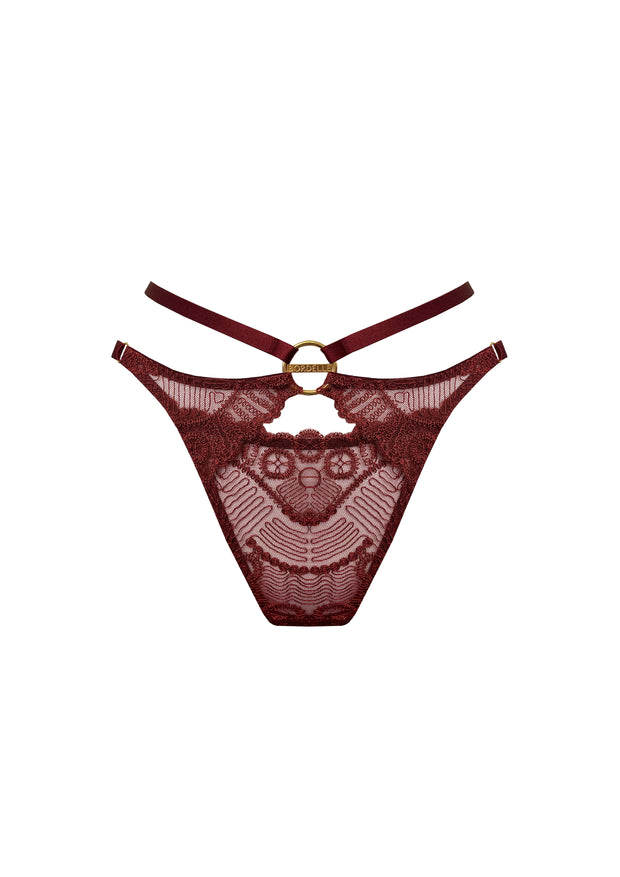 Bordelle Tierra Open Back Brief Morello