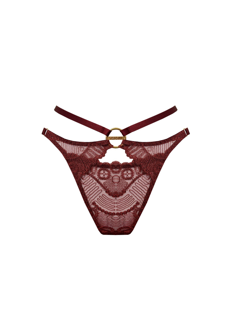 Bordelle Tierra Open Back Brief Morello