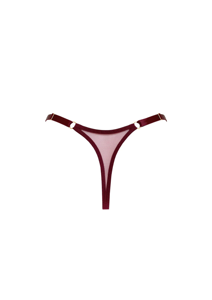 Bordelle Tierra thong morello