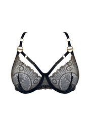 Bordelle Tierra Balconette Bra Black