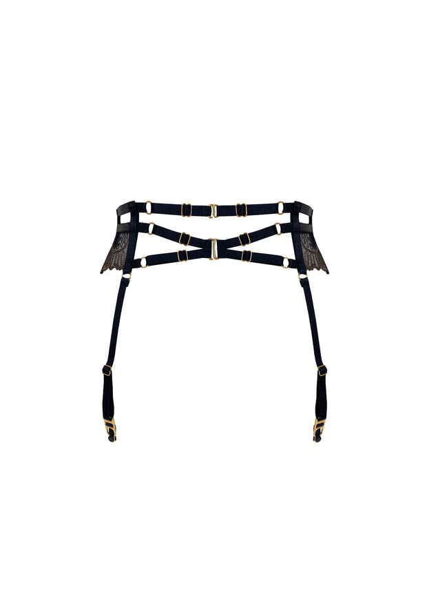 Bordelle Tierra Suspender Black