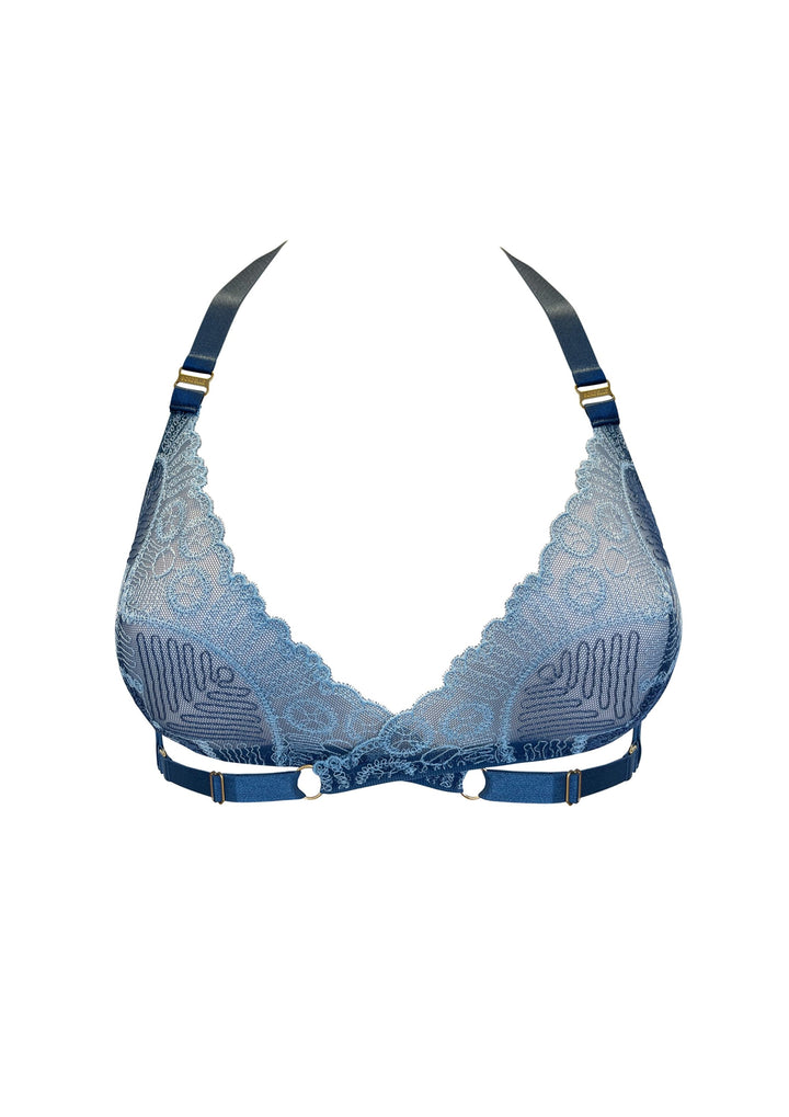 Bordelle Tierra Soft Wrap Bra denim