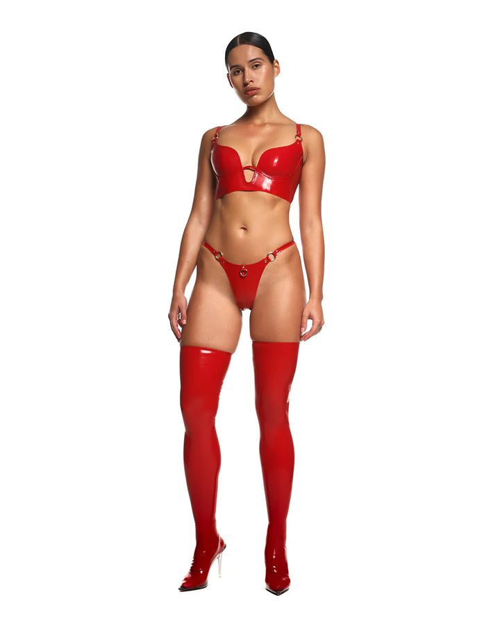 Anoeses Saga Latex Thong Red