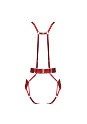 Bordelle Signature Strap Body Harness Red