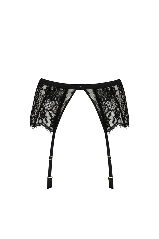 Womens Coco De Mer black Lace Suspender Belt | Harrods UK