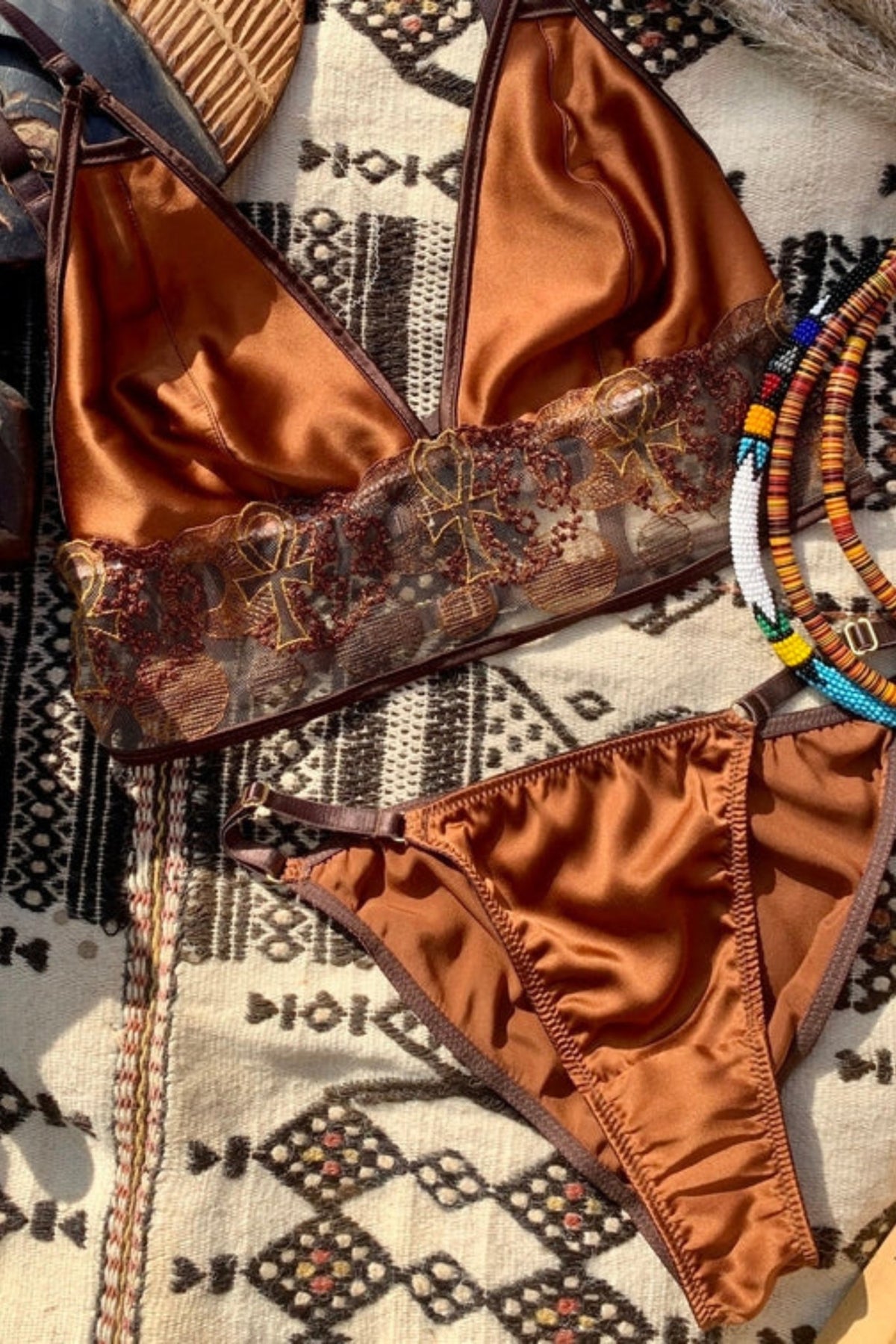 Ihuoma, Mawu Copper Silk brief, Silk Underwear